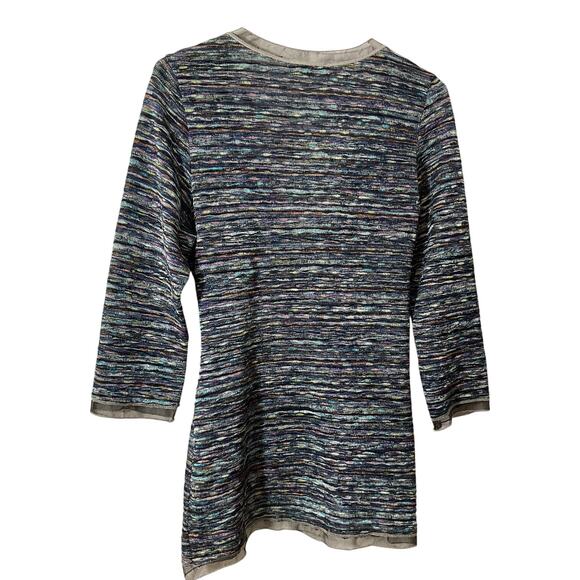 NEW Papillon Blanc Size Large Top Wrap Style Blue Multi - Picture 2 of 9